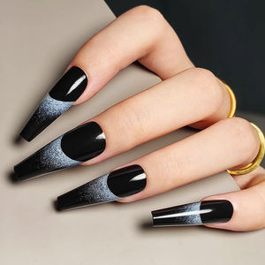 Forsense <span class=keywords><strong>extra</strong></span> long premium presse sur les <span class=keywords><strong>ongles</strong></span> prix de gros simple noir <span class=keywords><strong>faux</strong></span> <span class=keywords><strong>ongles</strong></span> design femme <span class=keywords><strong>ongles</strong></span> conseils xxl <span class=keywords><strong>faux</strong></span> ongle - Product Image 3