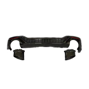Difusor Trasero Estilo RS5 en Negro Brillante con Puntas de Escape para Audi <span class=keywords><strong>A5</strong></span> <span class=keywords><strong>Sportback</strong></span> S Sport Line B9.5 2020 2021 <span class=keywords><strong>2022</strong></span> 2023 2024 - Product Image 3