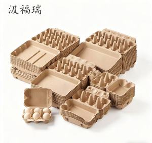 Emballage en pulpe <span class=keywords><strong>de</strong></span> papier biodégradable et recyclable <span class=keywords><strong>de</strong></span> haute qualité imprimé sur mesure en gros, boîtes <span class=keywords><strong>de</strong></span> <span class=keywords><strong>6</strong></span>/8/12 œufs, plateau <span class=keywords><strong>de</strong></span> rangement - Product Image 3