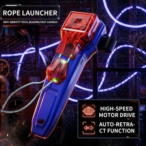 Giocattolo Educativo per Bambini con Corda Elettrica Luminosa, Lanciatore di Corde Volanti, Gioco Educativo che si Illumina al Buio - Product Image 2