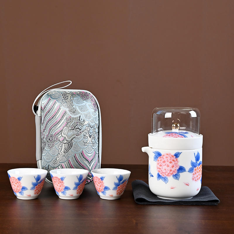 Tasse rapide en jade gras de mouton * Pivoine