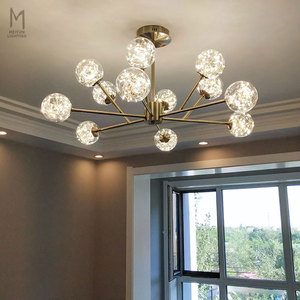 <span class=keywords><strong>Lampadario</strong></span> Moderno Decorativo a Sfera di Vetro Sospeso per Ingresso, Minimalista <span class=keywords><strong>con</strong></span> LED Dimmerabile e Telecomando - Product Image 4