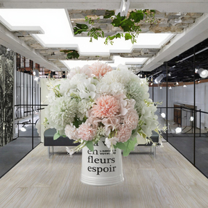 Ramo de Dientes de León y Hortensias Artificiales Hechas a Mano con Pequeño Tallo para Centros de Mesa DIY - Product Image 3