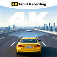Caméra embarquée triple canal Etoo 4K+1K+2K, enregistreur vidéo de voiture, DVR 3 canaux avec application WiFi, vision nocturne