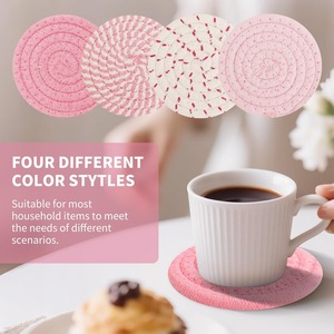 Juego de 8 Posavasos de Madera Rosa con Soporte - Regalos de Cumpleaños para Mujeres - Product Image 3