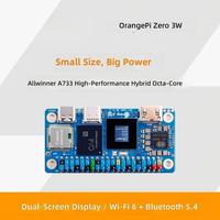 Carte de développement Orange Pi Zero 3W A733 pour Wi-Fi 6 5.4 GHz, 4G/6G/12G FPGA pour plateforme