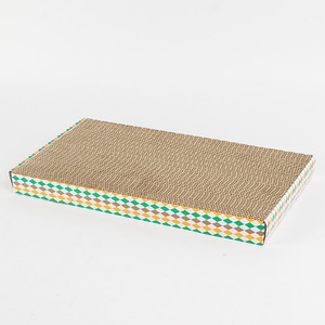 Planche à gratter pour chat en carton, motif géométrique, durable, pour l'intérieur, pour chats - Product Image 3