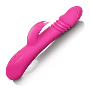 Vibratore flessibile all'ingrosso del masturbatore del coniglio dildo ricaricabile del silicone sicuro del corpo medico autoriscaldante per le donne - Product Image 2