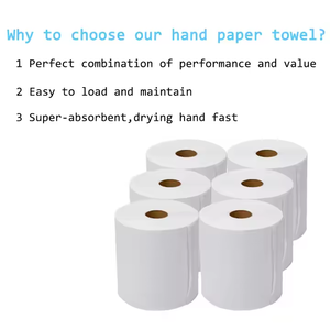 Le fabricant prend en charge la personnalisation de rouleaux de <span class=keywords><strong>papier</strong></span> essuie-tout blanc vierge en pâte de bois/TAD pour les mains, rouleaux de <span class=keywords><strong>papier</strong></span> pour usage commercial. - Product Image 4