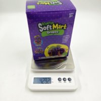 Jouet Squishy en forme de raisin violet parfumé, mignon et moelleux, anti-stress, en TPR, marque HTS, pour coffret cadeau