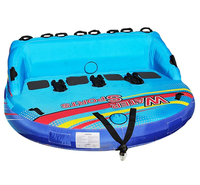 Tube gonflable de sports nautiques remorquable avec dossier pour hommes et femmes, idéal pour le lac et la plage