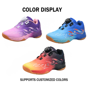 Kids' Badminton <b>Shoes</b> Cute Design Anti-collision <b>Safety</b> Rotating Buckle Laces Carbon Plate Sole Sports Match Training <b>Shoes</b> - Product Image 2