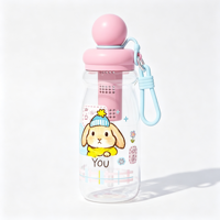 Startiger Nouvelle Gourde PC Mignonne à Motif de Fruits avec Paille, Grande Capacité, Portable, pour Enfants, Bouteille à Boire Directement pour Filles