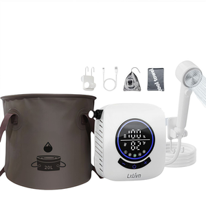 20L Bucket Portable 6000mAh Rechargeable Electric Shower Pump Intelligent Digital Display Multiple <b>Spray</b> with Filtered Camping - Product Image 4