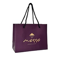 Sacs en carton personnalisés biodégradables et écologiques pour bijoux et montres, avec logo estampé à chaud et poignée, compatibles micro-ondes, pour emballage de luxe