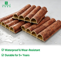 Panel de Revestimiento de Pared Resistente a Impactos e Impermeable, Paneles Decorativos de Pared Interior y Exterior de PVC WPC Ecológicos