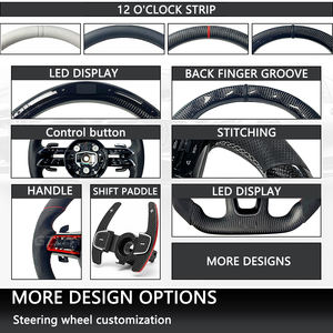 Nuevo volante LED de fibra de carbono forjado M Sport LCI volante de cuero Alcantara completo para <span class=keywords><strong>BMW</strong></span> F30 F10 <span class=keywords><strong>M5</strong></span> F90 F20 X5 E70 - Product Image 5