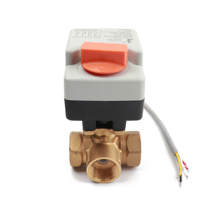 2 yollu 3/4 ''pirinç 0-10V orantılı elektrikli aktüatör küresel vana akış kontrol cihazı - Product Image 2