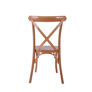 Chaise de salle à manger de banquet <span class=keywords><strong>en</strong></span> bois de mariage Offre Spéciale chaise à dossier croisé de ferme <span class=keywords><strong>en</strong></span> bois massif - Product Image 5