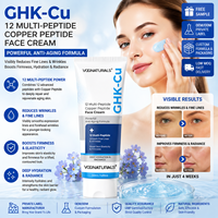Crème au Cuivre Peptide 12 Marque Blanche Pureté 99% Tripeptide-1 de Cuivre GHK-Cu Multi-Peptide Anti-Âge Raffermissant Améliorateur d'Élasticité