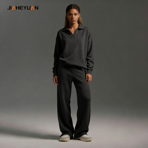 Set di pantaloni della tuta larghi e Loungewear donna Casual in pile di alta qualità da donna - Product Image 1