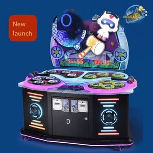 Machine de jeu de luxe à monnayeur avec musique, jeu de frappe au marmotte pour deux joueurs, modèle intérieur, très populaire - Product Image 6