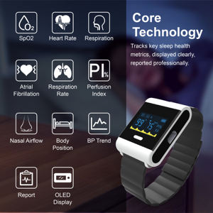 Solution d'équipement médical de télésanté cellulaire de classe II Berry PM50 pour le suivi et le traitement de l'<span class=keywords><strong>apnée</strong></span> du sommeil avec écran OLED et Bluetooth - Product Image 6