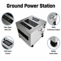 Plateforme de relais industrielle câblée FYXL-P50 40kg 16KW Station au sol Caméra HD 1080P Châssis en fibre de carbone Grande taille