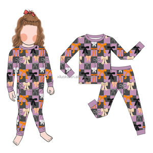 Pyjamas pour enfants imprimés personnalisés vêtements de détente pour enfants de haute qualité haut et pantalon à manches longues - Product Image 2