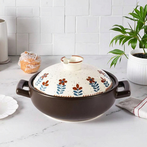 Pot de sable en céramique écologique résistant aux hautes températures pour cuisinière à gaz et à induction Pot à soupe compatible pour la cuisson - Product Image 5