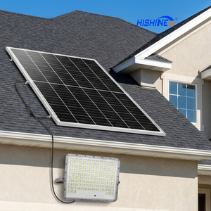 Reflector <span class=keywords><strong>Solar</strong></span> LED Hishine de 100 W, los Mejores Reflectores Solares LED para Paisajes, Reflector <span class=keywords><strong>Solar</strong></span> de 300 Vatios con <span class=keywords><strong>Detector</strong></span> de Movimiento para Exteriores - Product Image 1