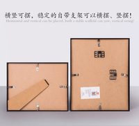 Cadre en alliage d'aluminium noir A3 étroit pour documents transfrontaliers, cadre original pour licence commerciale, cadre argenté pour certificat A4