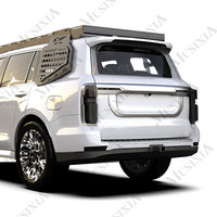 Accessoires pour camionnettes tout-terrain 4x4, pare-chocs avant et arrière en acier noir avec crochet de remorquage pour Tank 500
