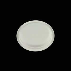 <span class=keywords><strong>Assiette</strong></span> en papier jetable écologique en canne à sucre blanche ronde <span class=keywords><strong>pour</strong></span> pizza, poulet, etc. Emballage <span class=keywords><strong>pour</strong></span> la restauration rapide, vente en gros, à <span class=keywords><strong>emporter</strong></span> - Product Image 3