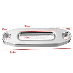 เชือกกว้านสังเคราะห์ 4000LBS สำหรับ SUV ATV UTV อะลูมิเนียม ฮาวส์ แฟร์ลีด อะไหล่รถยนต์ - Product Image 6