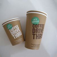 Gobelet à café chaud épaissi avec logo personnalisé, gobelet en papier jetable pour dégustation