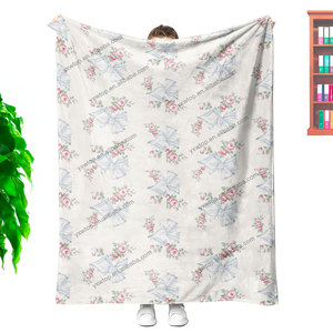 Manta suave y acogedora con flores, ropa de cama de plantas botánicas de felpa, manta decorativa con flores silvestres, manta Floral, regalos para niños y hombres - Product Image 1
