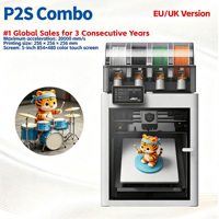 Imprimante 3D FDM Combo Bambo P2S Version Globale Débloquée UE/Royaume-Uni WiFi Mobile Vente Directe Usine Outil Pédagogique Pratique pour Laboratoire STEM