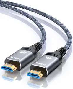 Câble hdmi haute vitesse 18gpbs 4k 60hz mâle à mâle câble hdmi ultra hd 4k connecteurs en aluminium câble hdmi 4k stable et durable