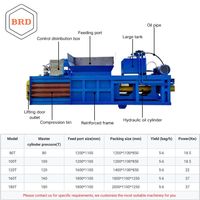 Compacteur de papier usagé durable de 18,5 kW, modèle 100T, conçu pour une utilisation en charge pleine et un traitement de grands volumes, facile à utiliser