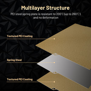 ขายดีสำหรับ anycubic kobra 3 MAX voron แผ่น<span class=keywords><strong>2</strong></span>.4สร้างแผ่นพื้นผิวสองด้าน Pei แผ่น Pei สร้าง430*430มม - Product Image 3