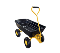 Chariot de jardin basculant, chariot utilitaire robuste à grande capacité pour la plage, la cour, la pelouse, provenant d'une usine OEM