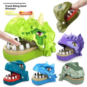 Dinosaure pour enfants morsure doigt tour jeu de décompression créatif <span class=keywords><strong>tyrannosaure</strong></span> Rex porte-clés en plastique pendentif jouets - Product Image 4