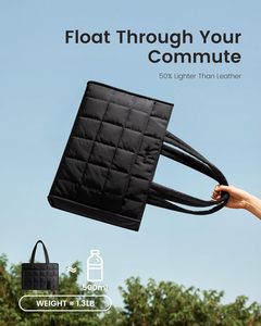 Borsa a Tracolla da Donna alla <span class=keywords><strong>Moda</strong></span> con Design a Scacchi, Grande Capacità, Chiusura a Cerniera, Due Manici Corti, Portatile - Product Image 4