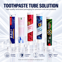 Tubes de dentifrice en aluminium et plastique avec logo personnalisé, impression UV, 50 ml, emballage cosmétique, bouchon à vis