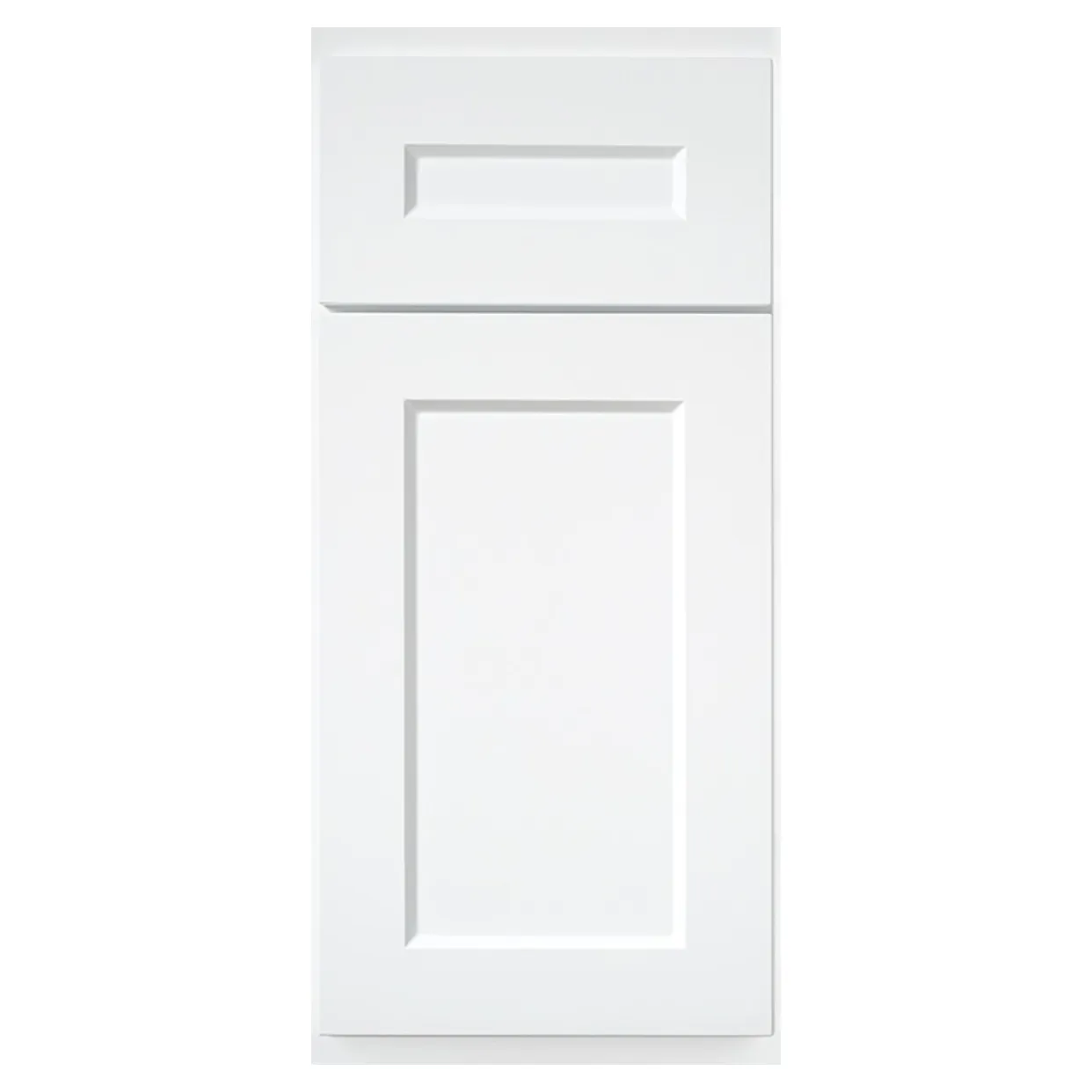 Porte d'armoire de cuisine en PVC, intérieur en bois, blanc, Design moderne, monté directement sur un support