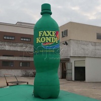 Répliques géantes gonflables personnalisées de bouteilles d'eau et de boissons