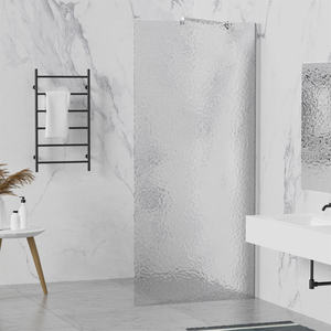 Simple Design <strong>Bath</strong> 6mm <strong>Grey</strong> Glass Fixed <strong>Panel</strong> Aluminum Semi-frameless Adjustable SUS 304 Rod Shower Screen - Product Image 5