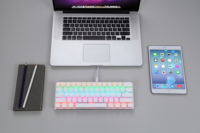 Keyboard Mini Mekanik Punk Vintage 60 Tuts Antarmuka USB 61 Tombol ABS RGB LED Backlit Baru Gaya Cherry/Gateron Axis untuk Tablet Gaming