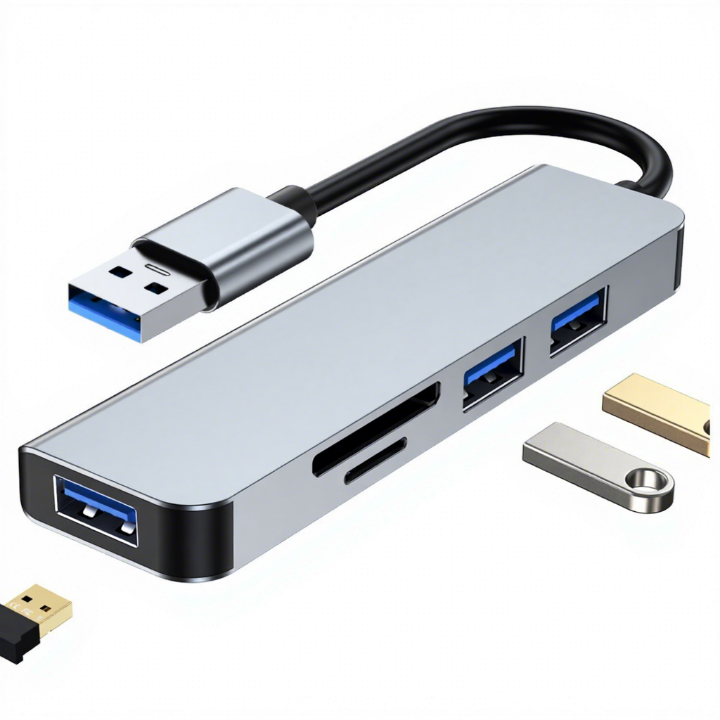 Tête USB argentée